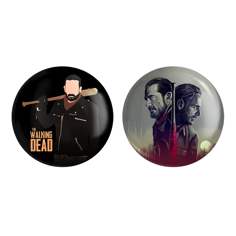مگنت خندالو طرح نیگان سریال مردگان متحرک The Walking Dead کد 1018110187 مجموعه 2 عددی