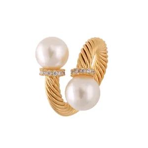 انگشتر زنانه وای اس ایکس مدل مروارید خاص کد 68961