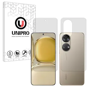 Unipro Explosion Proof transparent screen protector suitable for Huawei P50 Pro mobile phone with back protector