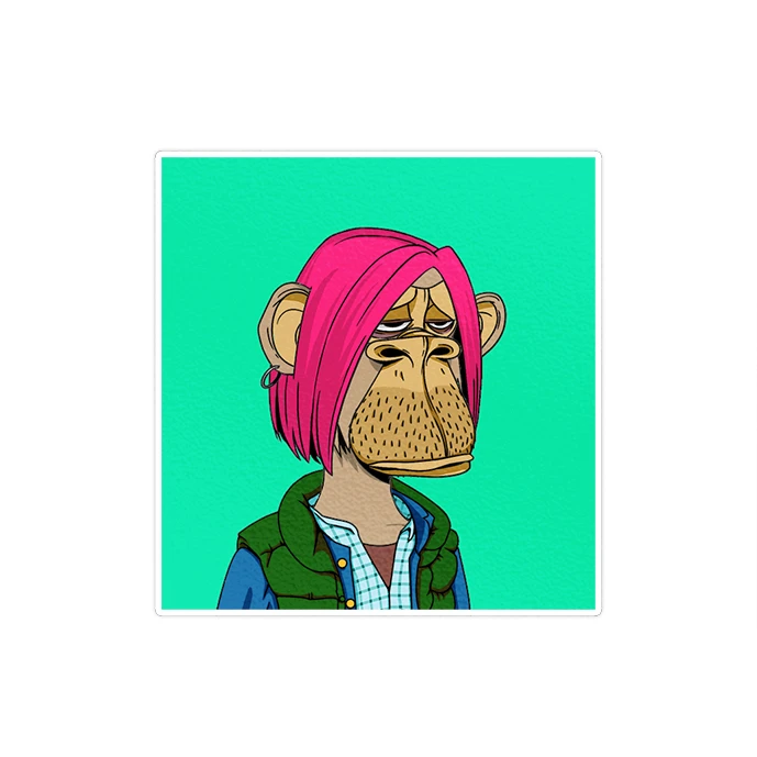 استیکر لپ تاپ ماسا دیزاین طرح monkey مدل STK1703