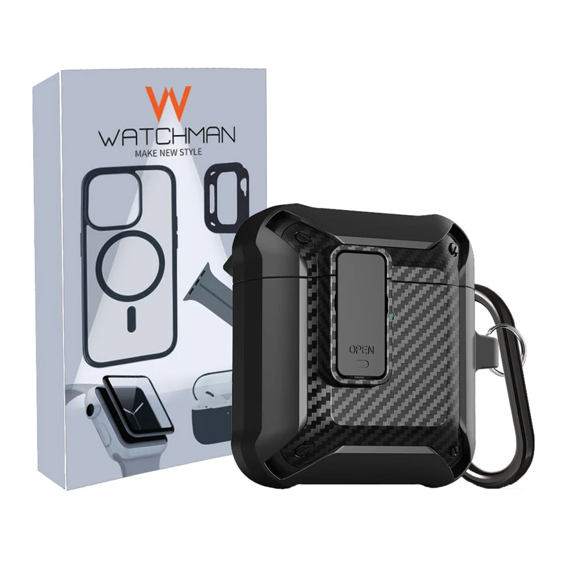 کاور واچ من مدل Carbon مناسب برای کیس اپل ایرپاد Air Pod 4