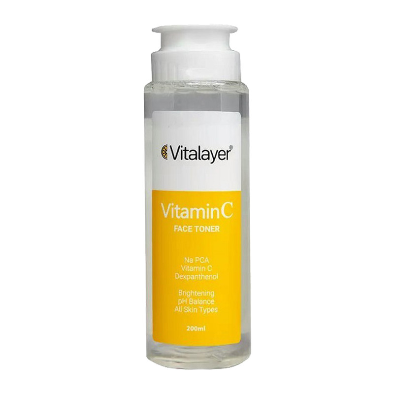 تونر پاک کننده صورت ویتالیر مدل Vitamin C حجم 200 میلی لیتر