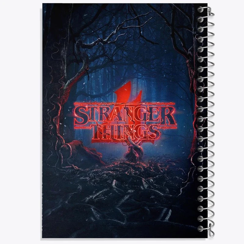 دفتر مشق 100 برگ خندالو طرح سریال استرنجر تینگز Stranger Things کد 19305