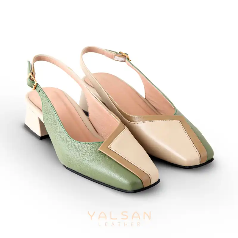 کفش زنانه چرم یلسان مدل آنه مور کد MC-650-saz