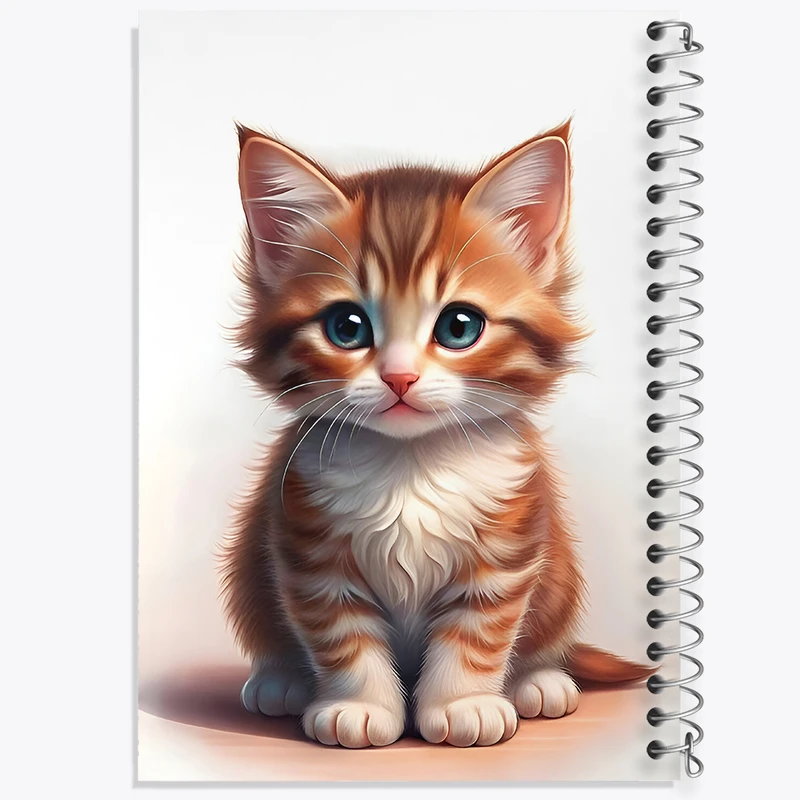 دفتر شطرنجی 50 برگ خندالو طرح پیشی ملوس کد F7077