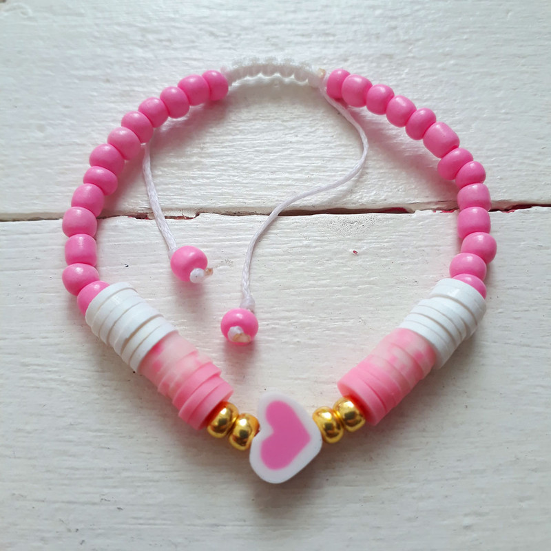 دستبند دخترانه مدل قلب کد 4