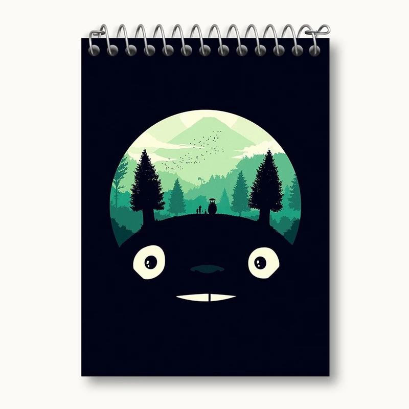 دفتر یادداشت 50 برگ خندالو مدل انیمه توتورو Totoro کد 12811