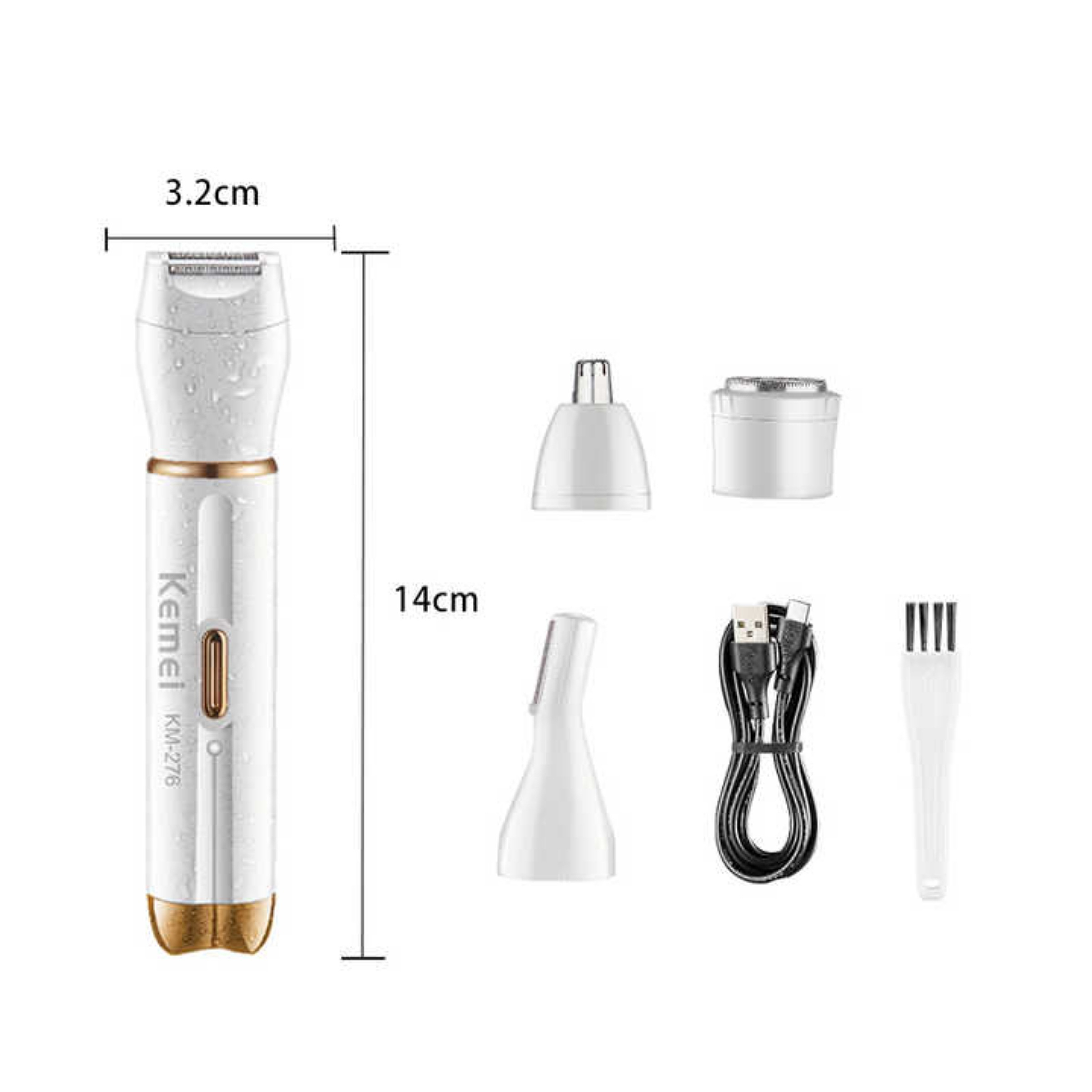 ست اصلاح موی بدن بانوان کیمی مدل km-276 ست اصلاح موی بدن بانوان کیمی مدل km-276
