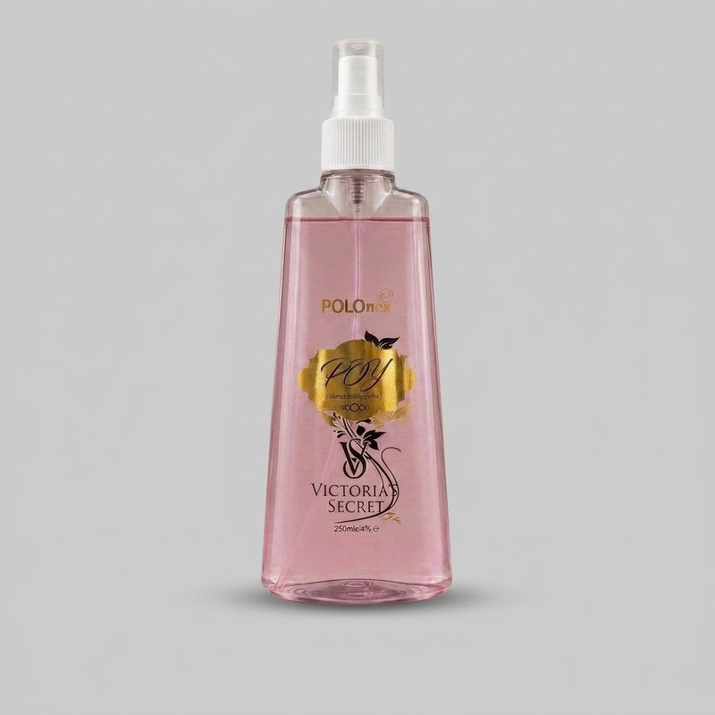 بادی اسپلش زنانه پی او وای مدل VICTORIAS SECRET حجم 250 میلی‌لیتر، با رایحه معتدل و پخش بوی قوی
