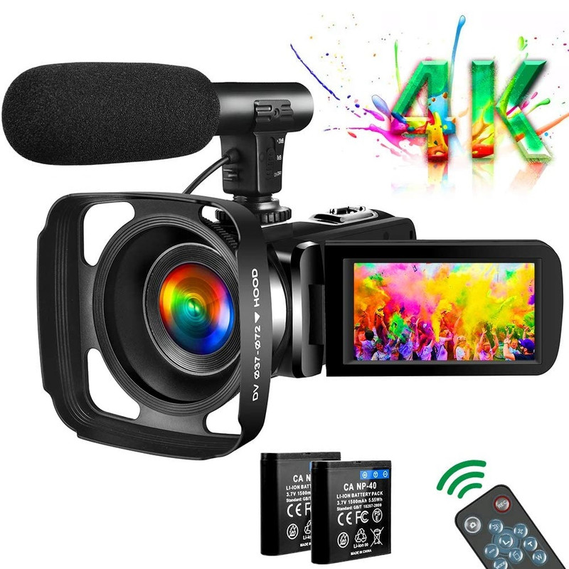 دوربین فیلم برداری مدل 4K Vlogging UHD 30M 30FPS 3 Inch