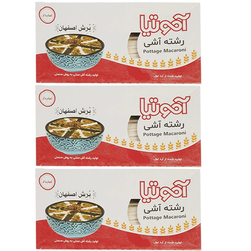رشته آش برش اصفهان آموتیا - 450 گرم بسته 3 عددی
