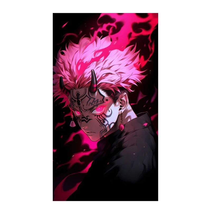 استیکر لپ تاپ و موبایل مدل انیمه طرح جوجوتسو کایسن ریومن سوکونا jujutsu kaisen ryomen sukuna کد 594