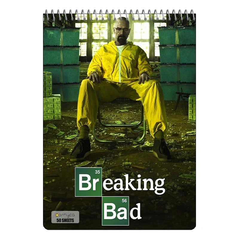 دفتر نقاشی 50 برگ سیمی کارنیکا طرح بریکینگ بد Breaking Bad کد 74695