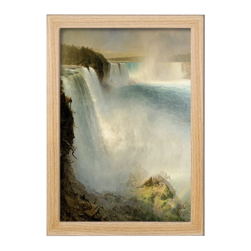 تابلو خندالو مدل نقاشی آبشار نیاگارا اثر فردریک ادوین چرچ کد F12369