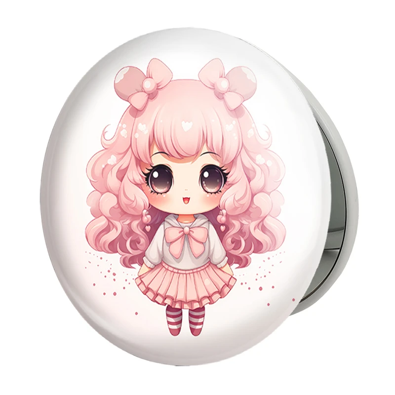 آینه جیبی خندالو طرح دخترانه (Girlish) مدل تاشو کد 36893