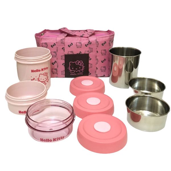 ظرف غذای کودک هلو کیتی کد 010 مجموعه ده عددی ظرف غذای کودک هلو کیتی کد 010 مجموعه ده عددی