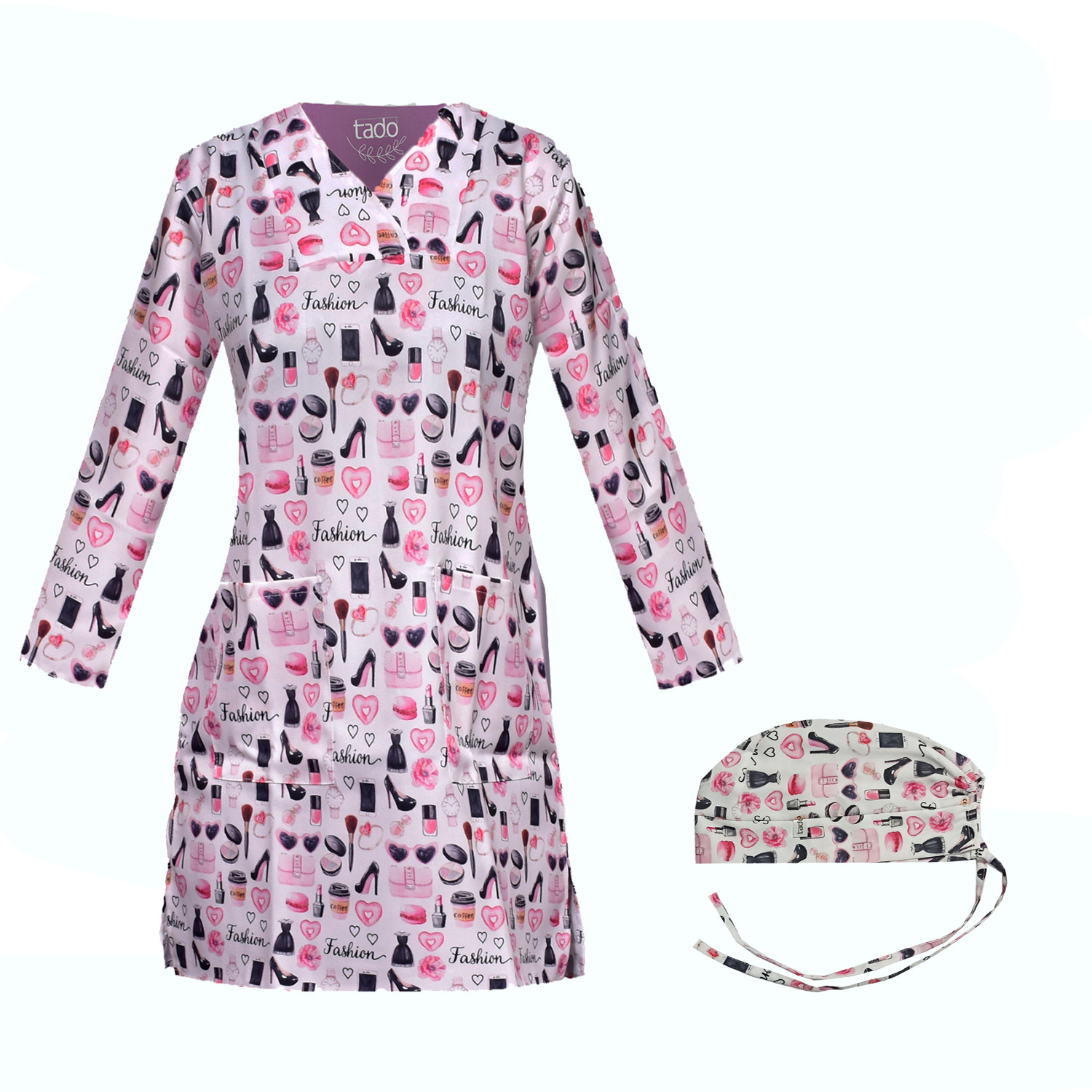 لباس کار زنانه تادو مدل آرایشگری کد RO51 لباس کار زنانه تادو مدل آرایشگری کد RO51