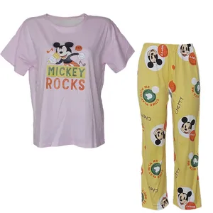 ست تی شرت آستین کوتاه و شلوار زنانه مدل  N15