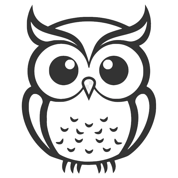 استیکر پارچه و لباس پاد آفرین طرح جغد کد 5147