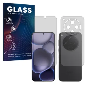 Glass Transparent Hydrogel Screen Protector for Oppo Find X8s Plus mobile phone along with the back protector
