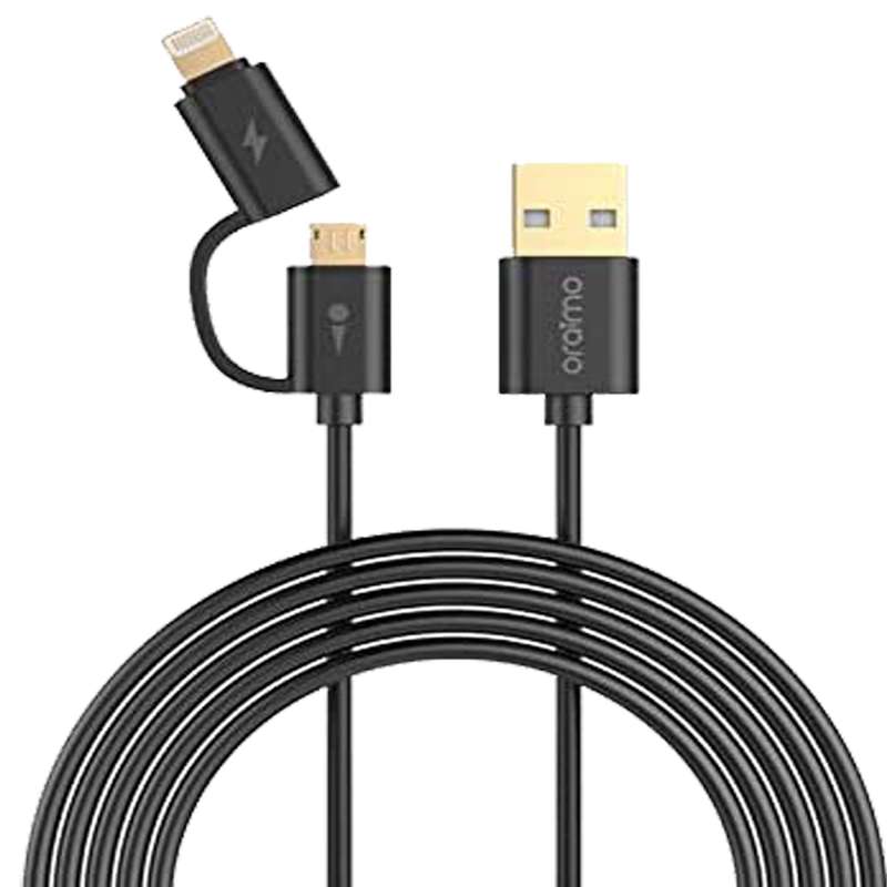 کابل تبدیل USB به لایتنینگ/ microUSB اُرایمو مدل BAMBOO OCD-D101 طول 1 متر