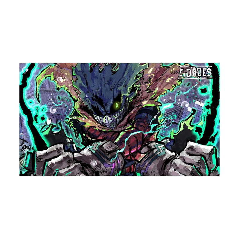 استیکر لپ تاپ و موبایل مدل انیمه طرح مدرسه قهرمانانه من ایزوکو میدوریا My Hero Academia Izuku Midoriya کد 3499