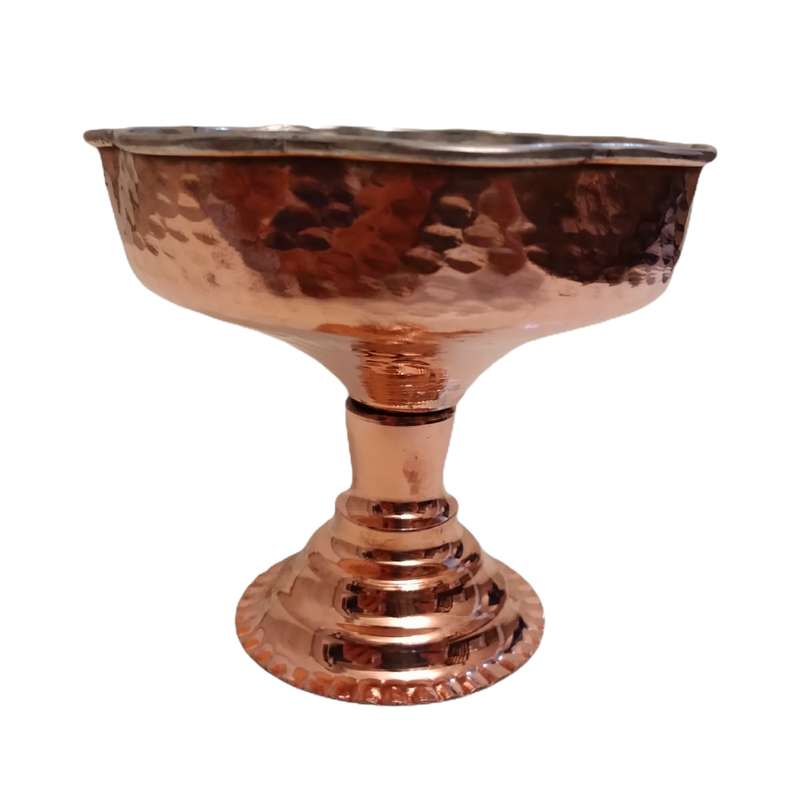 کاسه مسی مدل پایه دار