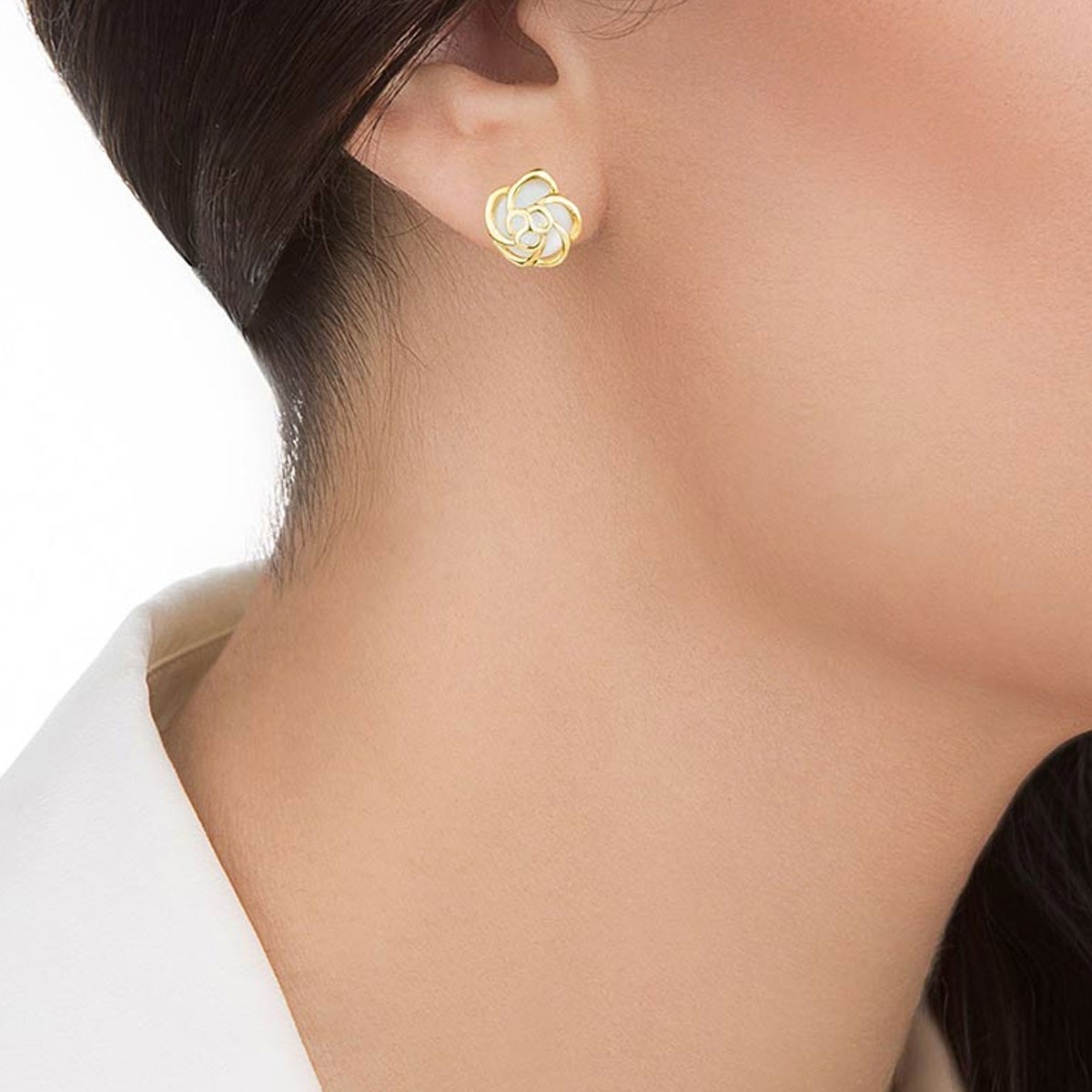 گوشواره طلا 18 عیار زنانه کیا گالری مدل AE114