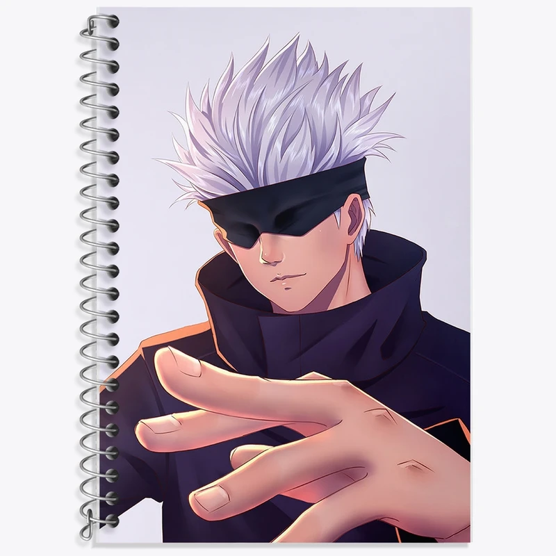 دفتر لغت 50 برگ خندالو طرح گوجو ساتورو انیمه جوجوتسو کایزن کد F1575