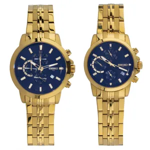 ست ساعت مچی عقربه ای زنانه و مردانه سیکو مدل Chronoghraph- VIP-کد WS-32