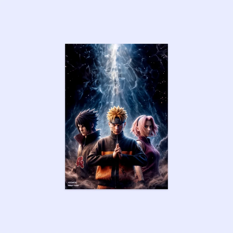 پوستر هومرو مدل فلزی طرح انیمه ناروتو کد PS1312