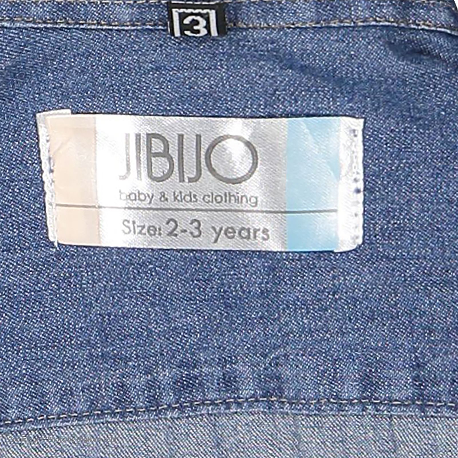 پیراهن جین آستین بلند پسرانه جی بی جو مدل 9929-57 -  - 5