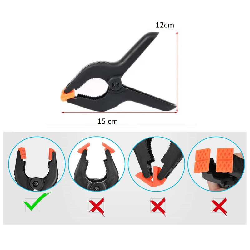 گیره سوسماری مدل T15 مجموعه 4 عددی