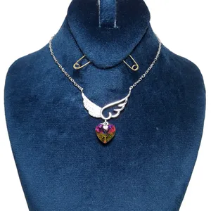 گردنبند نقره زنانه مدل بال فرشته  کد 134