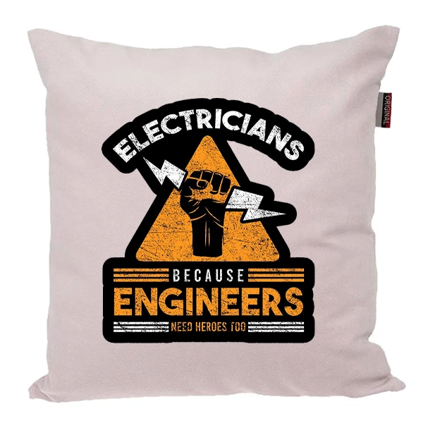 کوسن پاد آفرین مدل مهندس برق الکترونیک کد PK301559 سایز 30*30 سانتی متر