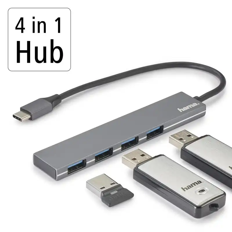 هاب چهار پورت USB-C هاما مدل 200101