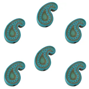 مهره دستبند مدل بته جقه مجموعه 6 عددی