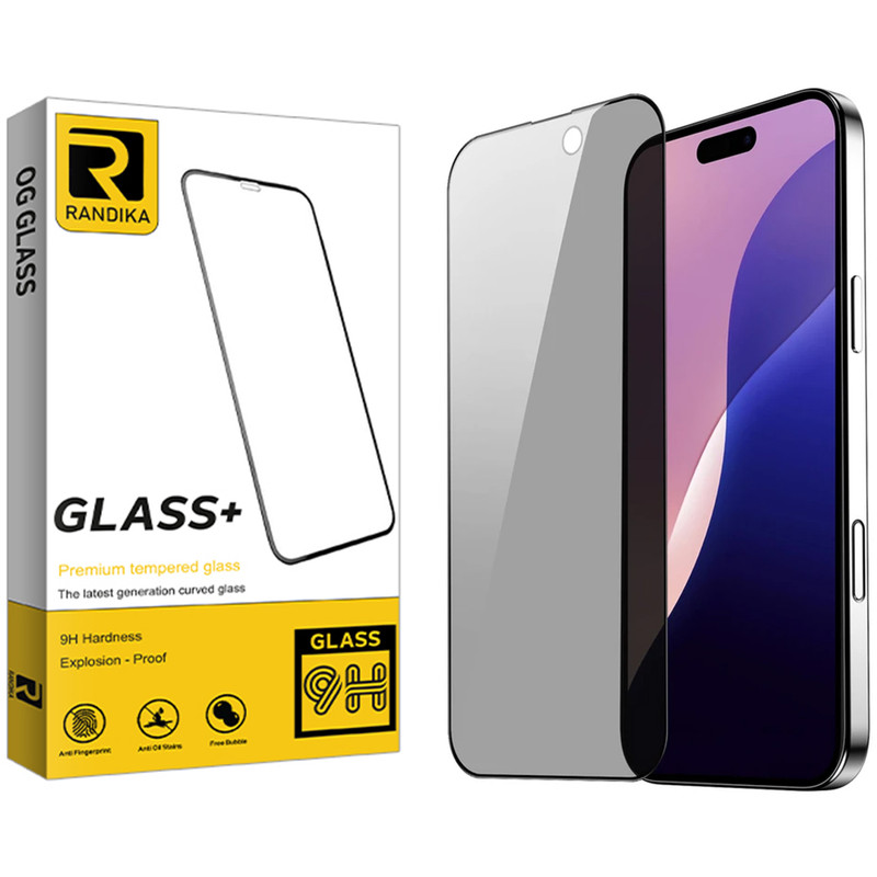 محافظ صفحه نمایش حریم شخصی راندیکا مدل Premium Privacy مناسب برای گوشی موبایل اپل iPhone 16 Pro Max