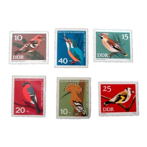 تمبر یادگاری مدل پرنده کد bc-1578 مجموعه 6 عددی