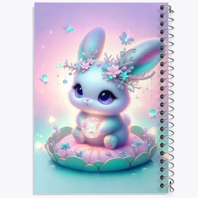 دفتر مشق 100 برگ خندالو طرح خرگوش بامزه کد F5377