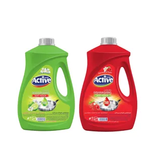 مایع ظرفشویی اکتیو مدل red fruits and flower وزن 2000 گرم به همراه مایع ظرفشویی اکتیو مدل lime and flower وزن 2000 گرم