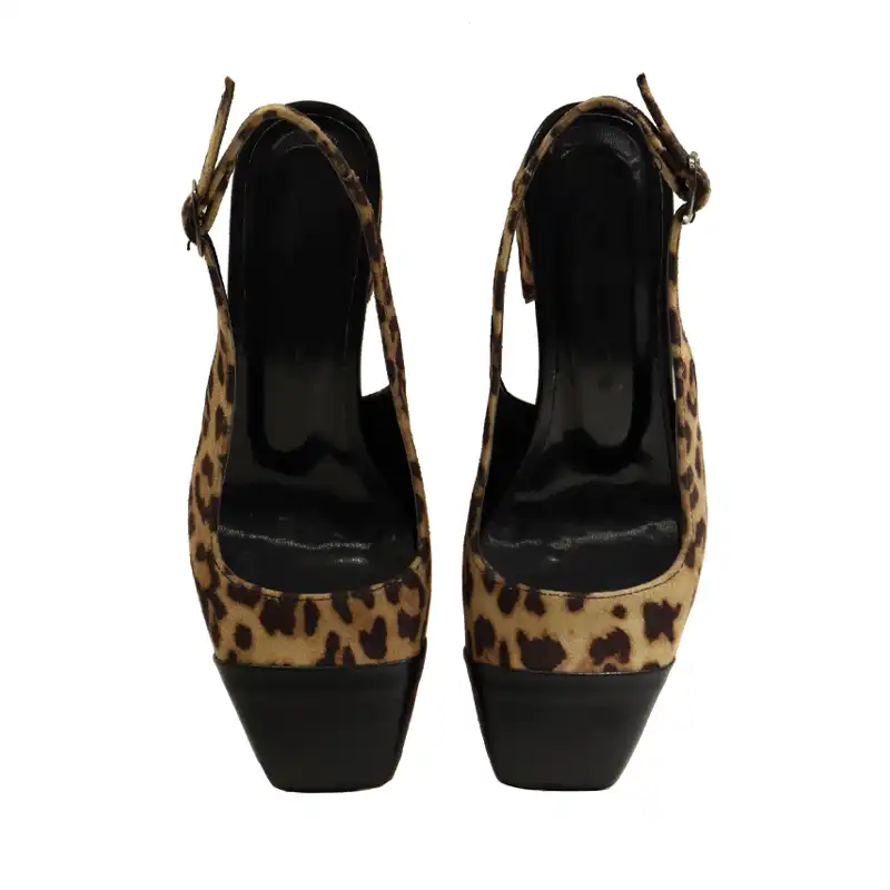 کفش زنانه مدل پشت باز پلنگی سوییت