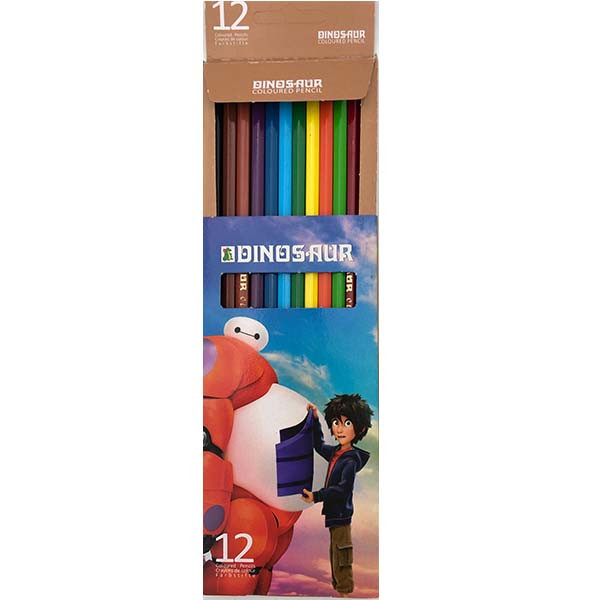 مداد رنگی 12 رنگ دایناسور مدل 02