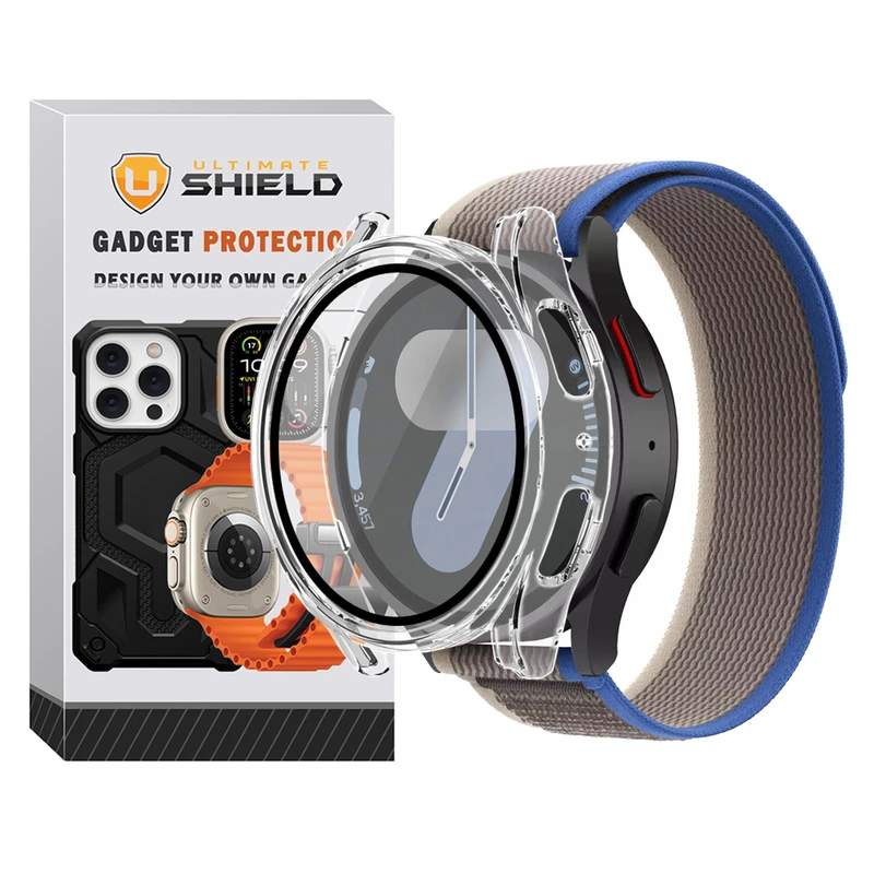 بند آلتیمیت شیلد مدل Trail GRD CL مناسب برای ساعت هوشمند سامسونگ Galaxy Watch 7 40mm به همراه کاور