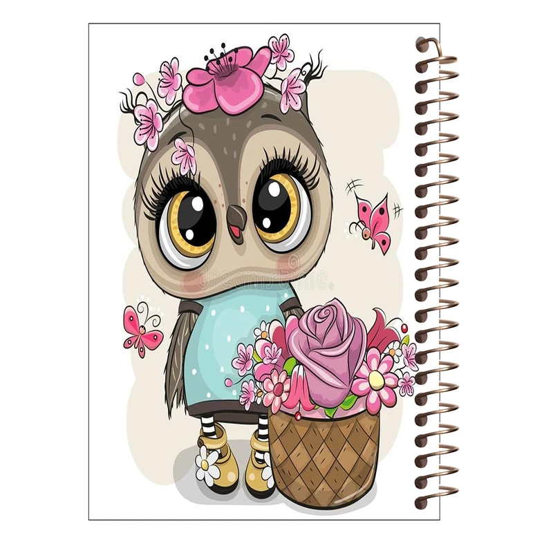  دفتر نقاشی طرح جغد کد B11