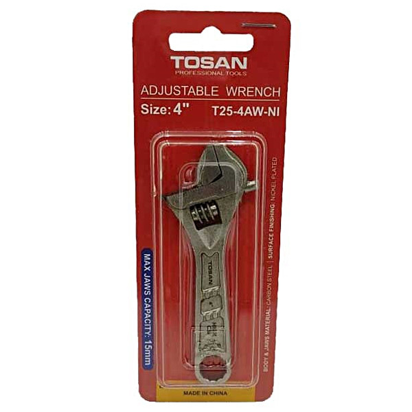 آچار فرانسه توسن کد AFTA004 سایز 4 اینچ آچار فرانسه توسن کد AFTA004 سایز 4 اینچ