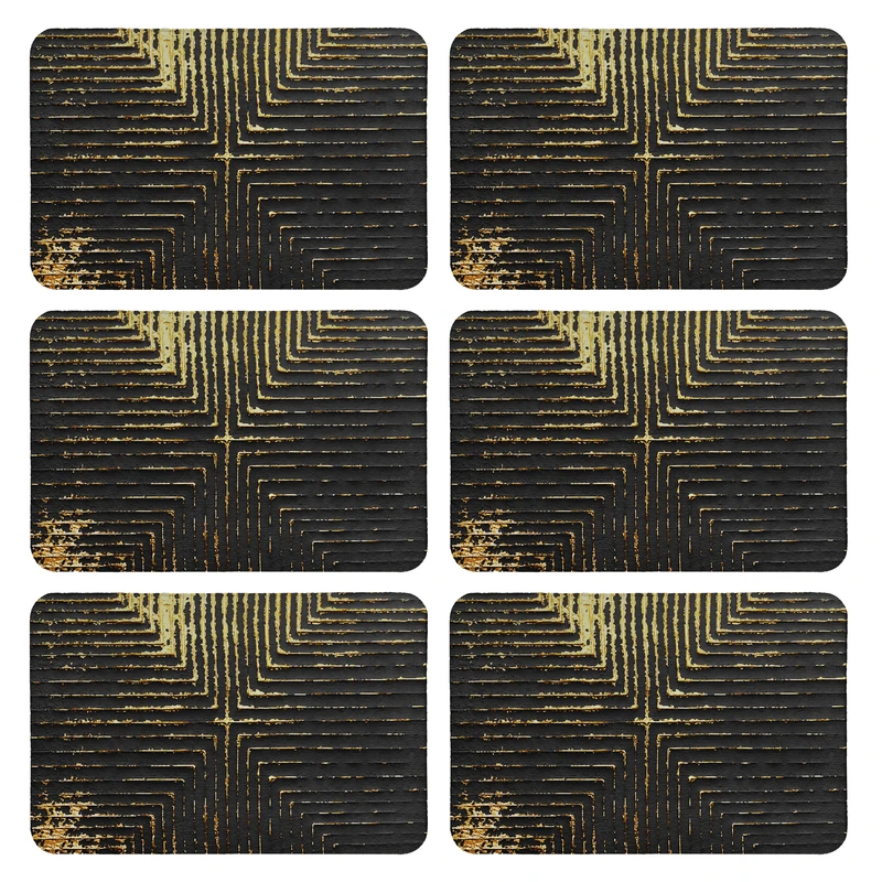 زیربشقابی طرح کلاسیک کد 8897 بسته 6 عددی 