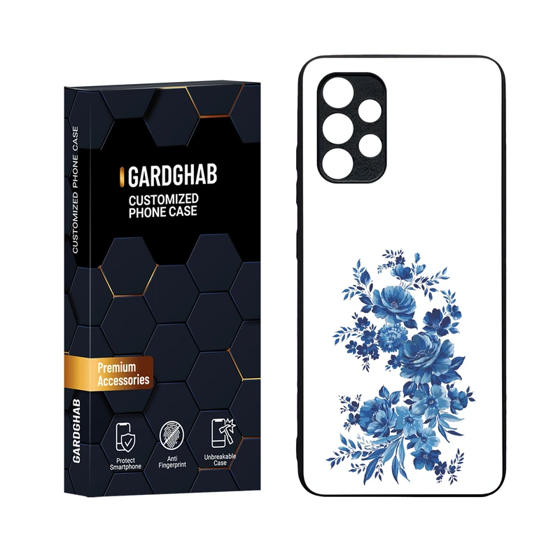 کاور گارد قاب مدل دورژله ای پشت گلس دخترانه مناسب برای گوشی موبایل سامسونگ Galaxy A32 4G