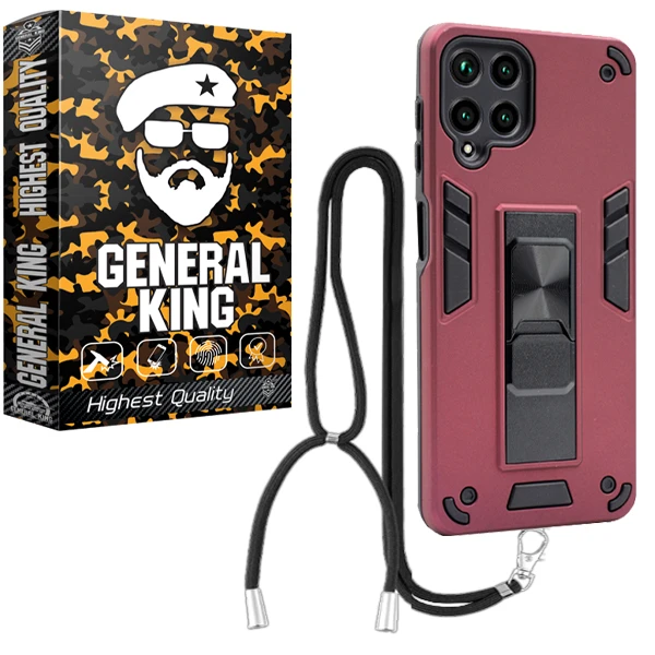 کاور ژنرال کینگ مدل YB-DAP21 مناسب برای گوشی موبایل سامسونگ Galaxy M62 / F62 به همراه بند آویز