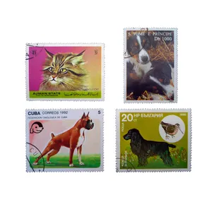 تمبر یادگاری طرح طبیعت مدل سگ کد 907 مجموعه 4 عددی